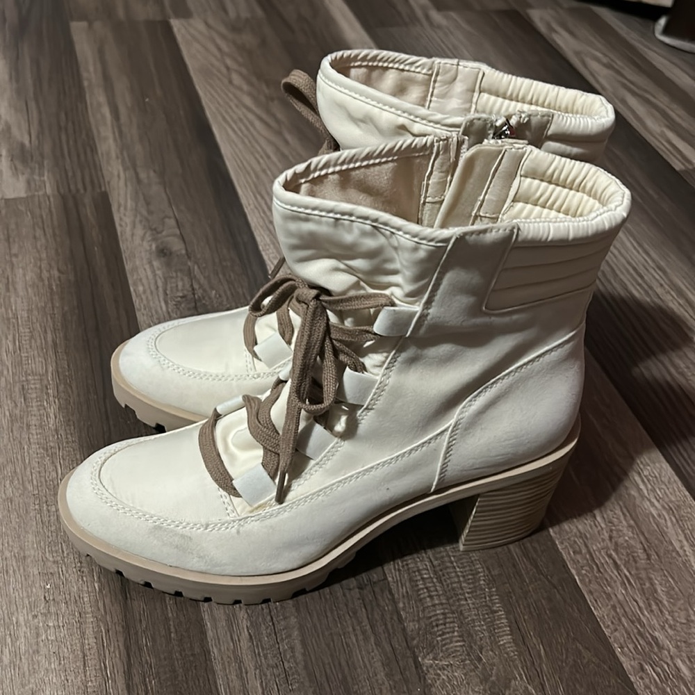 Dolce Vita cream boots.